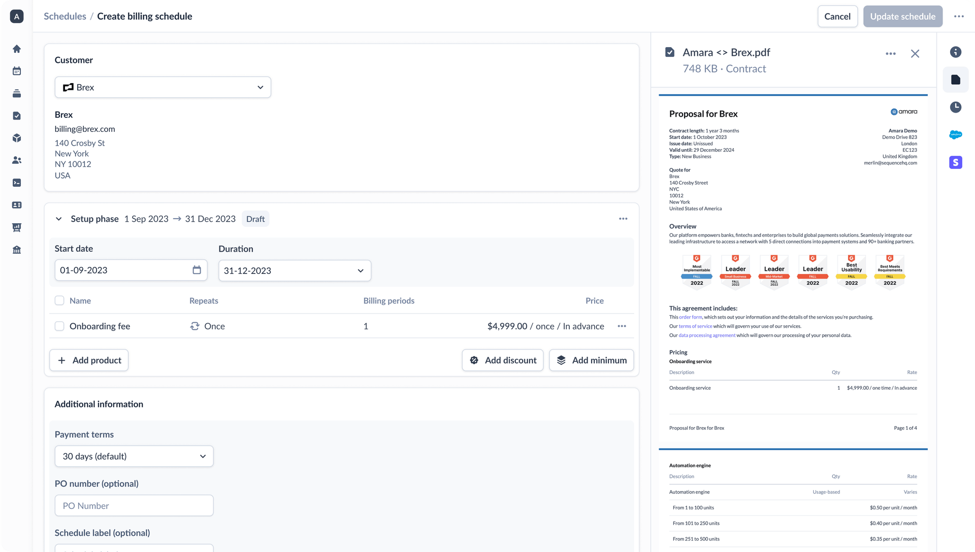 Automate billing image