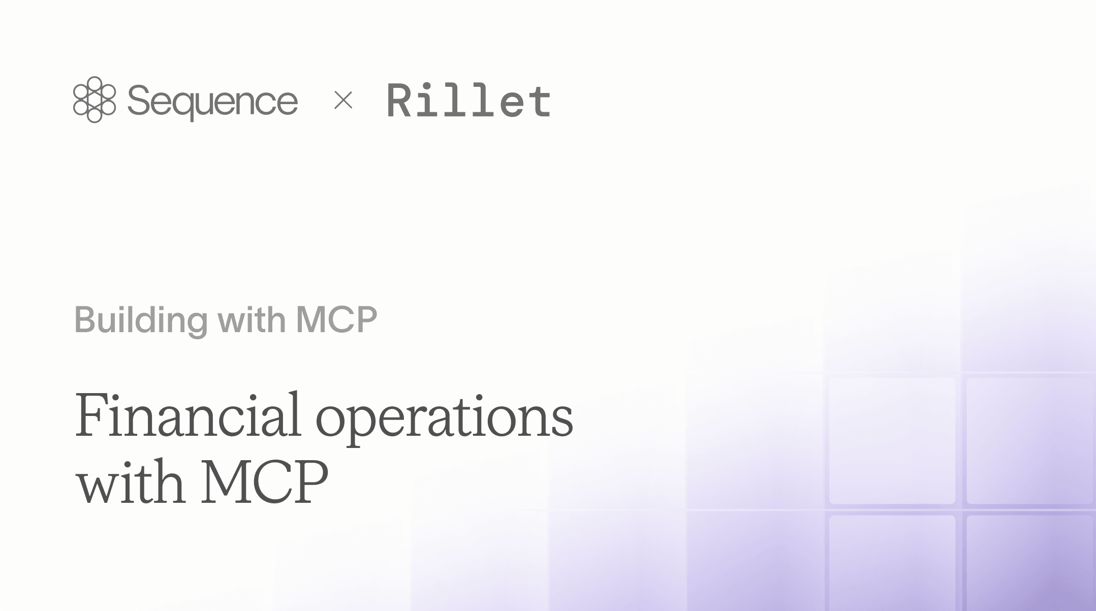 Financial operations with MCP